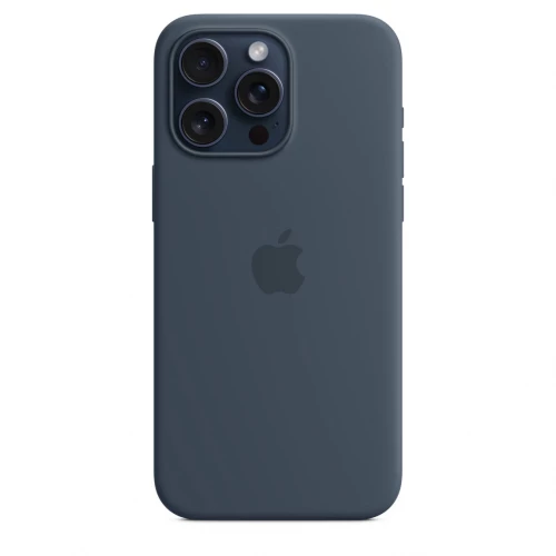 Чохол-накладка (силіконовий) Apple iPhone 15 Pro Max Silicone Case with MagSafe Storm Blue (MT1P3)