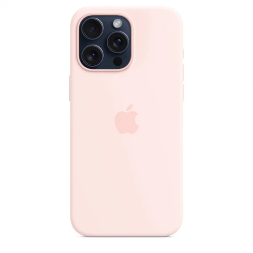 Чохол-накладка (силіконовий) Apple iPhone 15 Pro Max Silicone Case with MagSafe Light Pink (MT1U3)