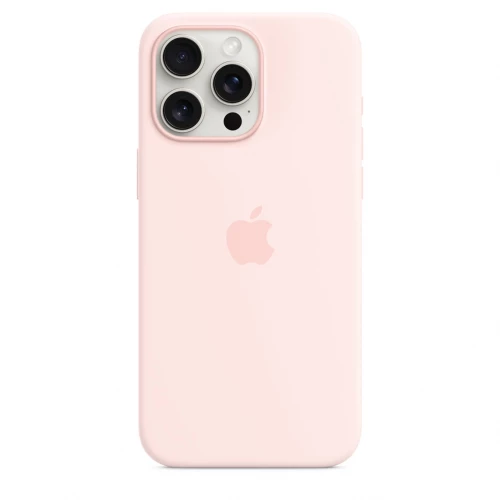 Чохол-накладка (силіконовий) Apple iPhone 15 Pro Max Silicone Case with MagSafe Light Pink (MT1U3)