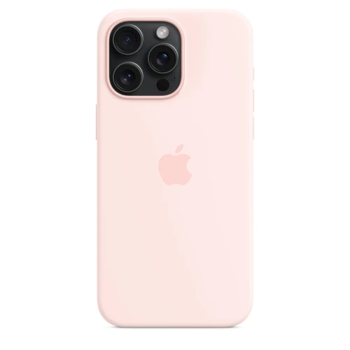 Чохол-накладка (силіконовий) Apple iPhone 15 Pro Max Silicone Case with MagSafe Light Pink (MT1U3)