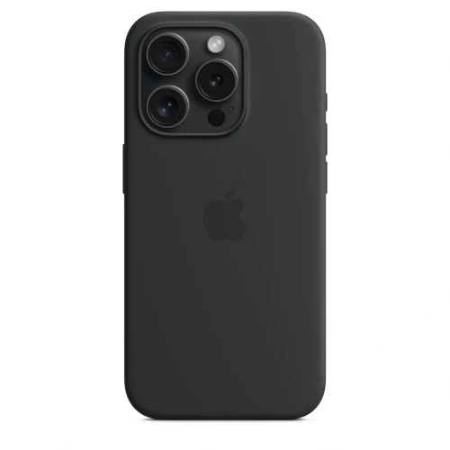 Чохол-накладка (силіконовий) Apple iPhone 15 Pro Silicone Case with MagSafe Black (MT1A3)