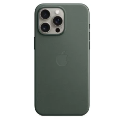 Чохол-накладка (тканинний) Apple iPhone 15 Pro Max FineWoven Case with MagSafe Evergreen (MT503)