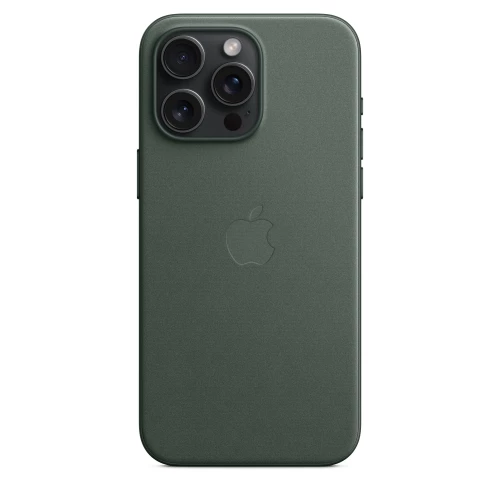 Чохол-накладка (тканинний) Apple iPhone 15 Pro Max FineWoven Case with MagSafe Evergreen (MT503)