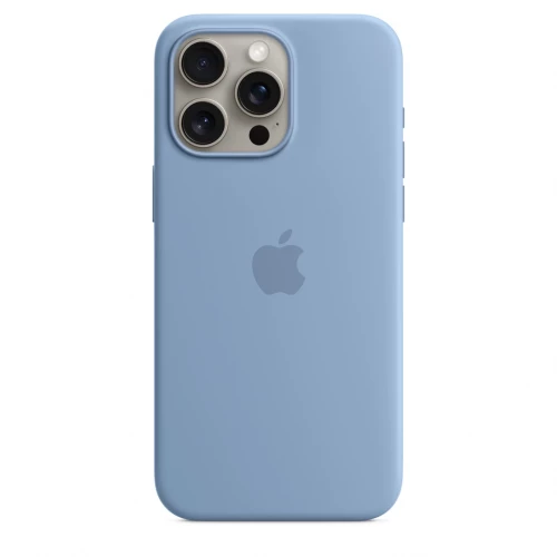Чохол-накладка (силіконовий) Apple iPhone 15 Pro Max Silicone Case with MagSafe Winter Blue (MT1Y3)
