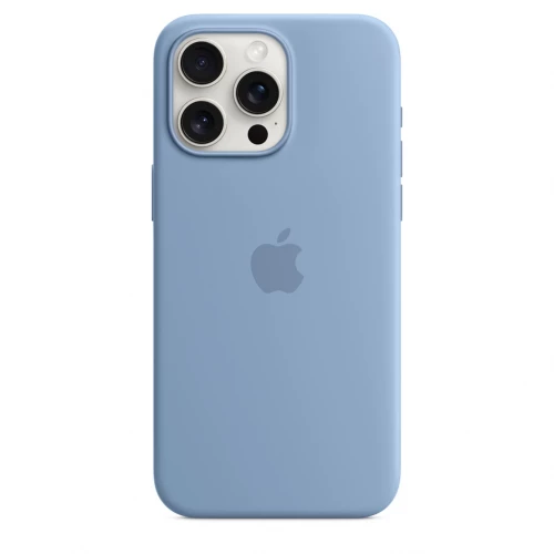 Чохол-накладка (силіконовий) Apple iPhone 15 Pro Max Silicone Case with MagSafe Winter Blue (MT1Y3)