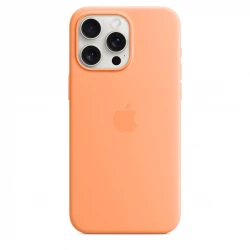 Чохол-накладка (силіконовий) Apple iPhone 15 Pro Max Silicone Case with MagSafe Orange Sorbet (MT1W3)