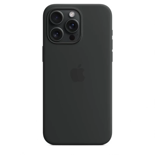 Чохол-накладка (силіконовий) Apple iPhone 15 Pro Max Silicone Case with MagSafe Black (MT1M3)