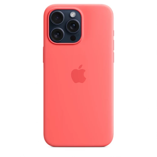 Чохол-накладка (силіконовий) Apple iPhone 15 Pro Max Silicone Case with MagSafe Guava (MT1V3)