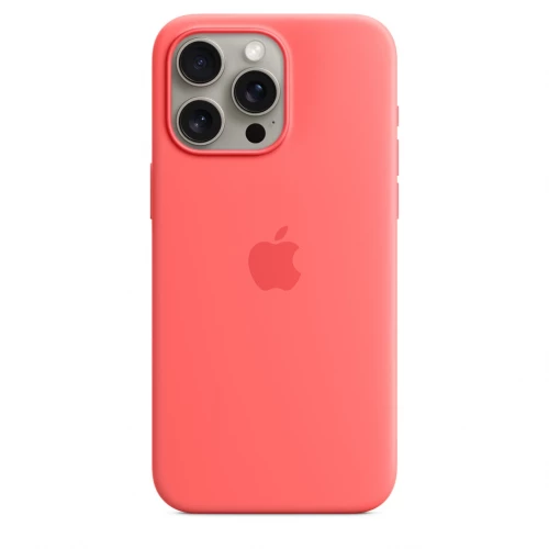 Чохол-накладка (силіконовий) Apple iPhone 15 Pro Max Silicone Case with MagSafe Guava (MT1V3)