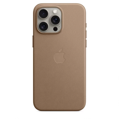 Чехол-накладка (тканевый) Apple iPhone 15 Pro Max FineWoven Case with MagSafe Taupe (MT4W3)