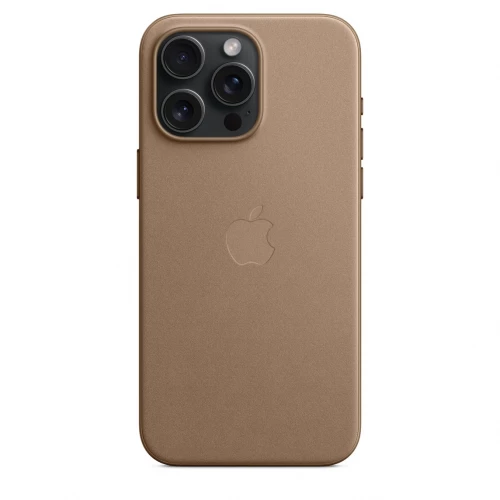Чехол-накладка (тканевый) Apple iPhone 15 Pro Max FineWoven Case with MagSafe Taupe (MT4W3)