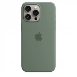 Чохол-накладка (силіконовий) Apple iPhone 15 Pro Max Silicone Case with MagSafe Cypress (MT1X3)