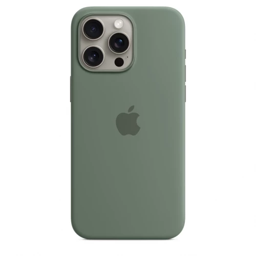 Чохол-накладка (силіконовий) Apple iPhone 15 Pro Max Silicone Case with MagSafe Cypress (MT1X3)
