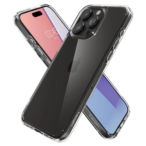 Чехол-накладка (силиконовый) Apple iPhone 15 Pro Spigen Ultra Hybrid Crystal Clear (ACS06707)