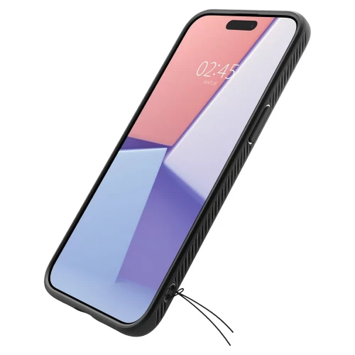 Чехол-накладка (силиконовый) Apple iPhone 15 Pro Spigen Liquid Air Matte Black (ACS06704)