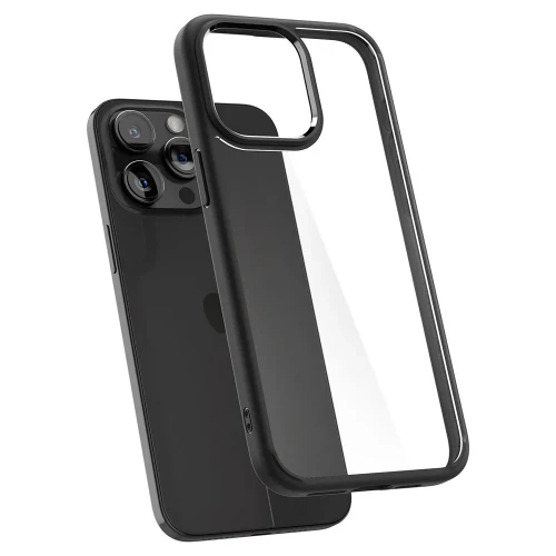 Чехол-накладка (силиконовый) Apple iPhone 15 Pro Max Spigen Ultra Hybrid Matte Black (ACS06570)