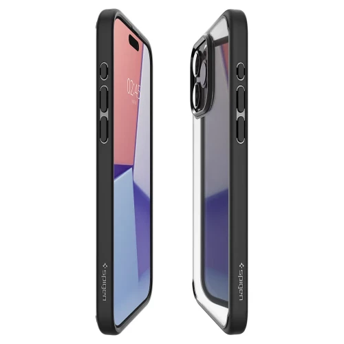 Чехол-накладка (силиконовый) Apple iPhone 15 Pro Max Spigen Ultra Hybrid Matte Black (ACS06570)