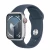 Apple Watch Series 9 GPS + Cellular 41mm Silver Alu. Case w. Storm Blue S.Band - S/M (MRHV3)