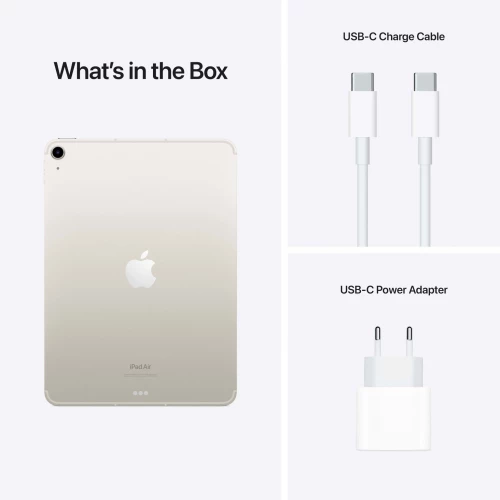 Apple iPad Air 10.9" (2022) Wi-Fi 256GB Starlight (MM9P3) (Open box)