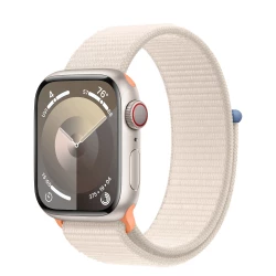 Apple Watch Series 9 GPS + Cellular 41mm Starlight Alu. Case w. Starlight S. Loop (MRHQ3)