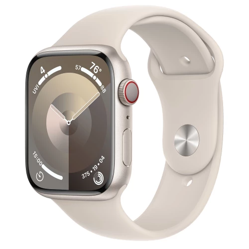 Apple Watch Series 9 GPS Cellular 45mm Starlight Alu. Case w. Starlight Sport Band M L MRM93 MR.FIX