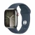 Apple Watch Series 9 GPS + Cellular 41mm Silver S. Steel Case w. Storm Blue Sport Band - M/L (MRJ33)