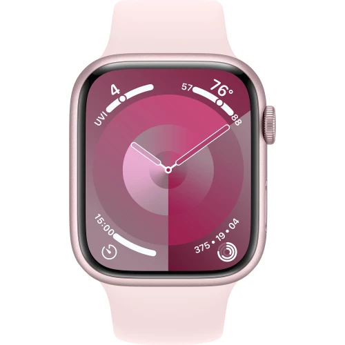 Apple Watch Series 9 GPS + Cellular 41mm Pink Alu. Case w. Light Pink Sport Band - S/M (MRHY3)
