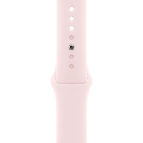 Apple Watch Series 9 GPS 45mm Pink Aluminum Case w. Light Pink Sport Band - M/L (MR9H3)