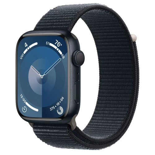 Apple Watch Series 9 GPS 45mm Midnight Aluminum Case w. Midnight S. Loop (MR9C3)