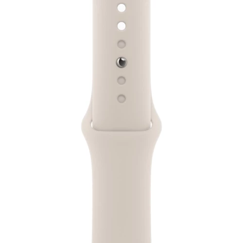 Apple Watch Series 9 GPS 45mm Starlight Aluminum Case w. Starlight Sport Band - S/M (MR963)