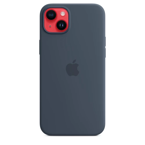 Чехол-накладка (силиконовый) для iPhone 14 Plus Silicone Case High Copy Storm Blue
