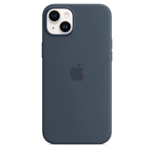 Чехол-накладка (силиконовый) для iPhone 14 Plus Silicone Case High Copy Storm Blue