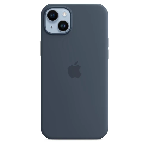 Чехол-накладка (силиконовый) для iPhone 14 Plus Silicone Case High Copy Storm Blue