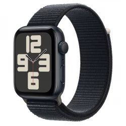 Apple Watch SE 2 GPS 44mm Midnight Aluminium Case with Midnight Sport Loop (MREA3)