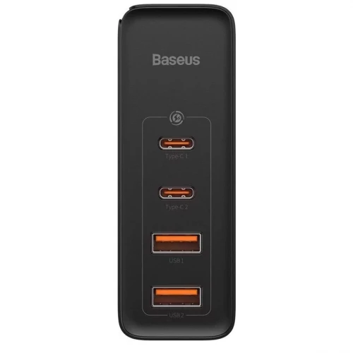 Baseus GaN2 Pro Quick Charger 100W 2Type-C + 2USB Black (CCGAN2P-L01)