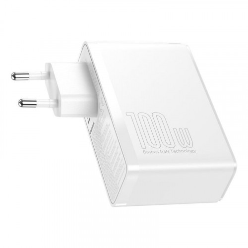 Baseus GaN2 Pro Quick Charger 100W 2Type-C + 2USB White (CCGAN2P-L02)