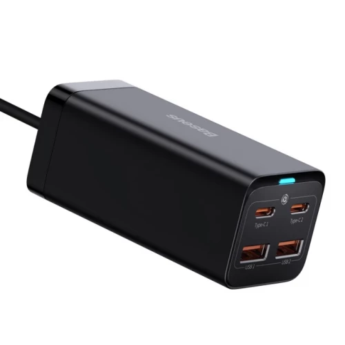 Baseus GaN3 Pro 100W 2 Type-C + 2 USB Black (CCGP000101)