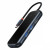 Baseus AcmeJoy 7-Port Type-C HUB (Type-C to HDMI + 2xUSB3.0 + USB2.0 + Type-C PD&Data + SD/TF) Dark Gray (WKJZ010413)