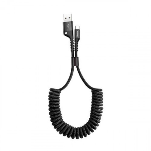 Baseus Fish Eye Spring USB to Type-C Black 1m (CATSR-01)