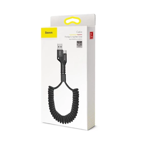 Baseus Fish Eye Spring USB to Type-C Black 1m (CATSR-01)