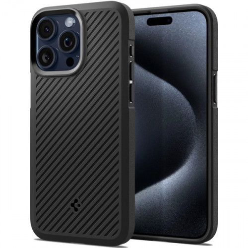 Чехол-накладка (силиконовый) Apple iPhone 15 Pro Max Spigen Core Armor Matte Black (ACS06441)