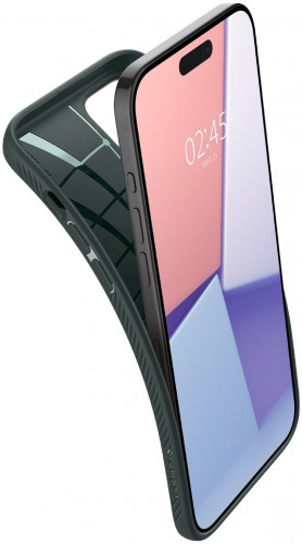 Чехол-накладка (силиконовый) Apple iPhone 15 Pro Max Spigen Liquid Air Green (ACS06564)