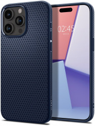 Чохол-накладка (силіконовий) Apple iPhone 15 Pro Max Spigen Liquid Air Blue (ACS06563)