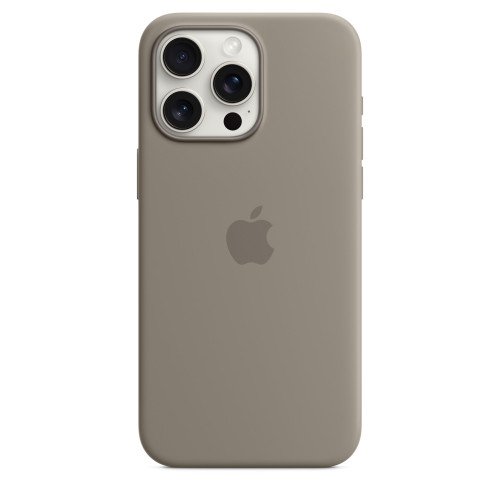 Чохол-накладка (силіконовий) для iPhone 15 Pro Max Silicone Case High Copy with MagSafe Clay
