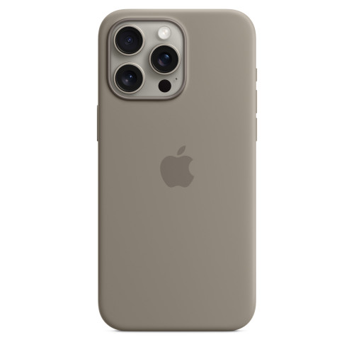 Чохол-накладка (силіконовий) для iPhone 15 Pro Max Silicone Case High Copy with MagSafe Clay
