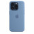 Чехол-накладка (силиконовый) для iPhone 15 Pro Silicone Case High Copy with MagSafe Winter Blue