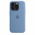 Чехол-накладка (силиконовый) для iPhone 15 Pro Silicone Case High Copy with MagSafe Winter Blue