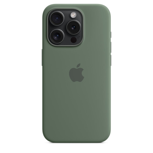 Чехол-накладка (силиконовый) для iPhone 15 Pro Silicone Case High Copy with MagSafe Cypress