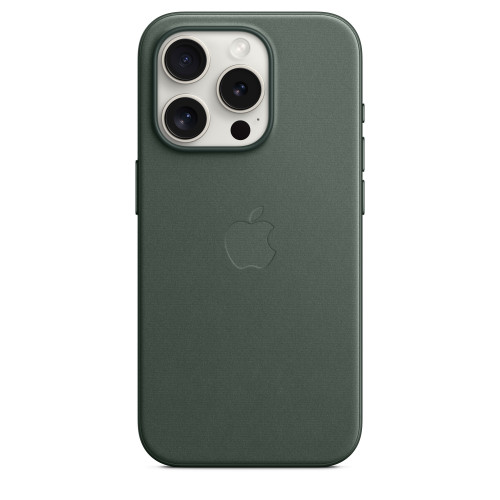 Чехол-накладка (тканевый) для iPhone 15 Pro FineWoven Case with MagSafe Evergreen