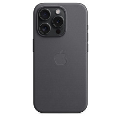 Чохол-накладка (тканинний) для iPhone 15 Pro FineWoven Case with MagSafe Black